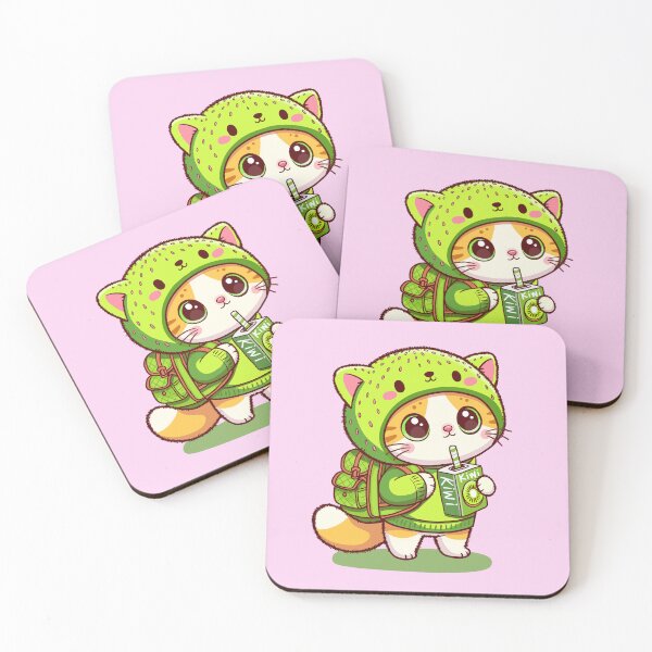 Item preview, Kiwi Juice Kitty designed and sold by KilkennyCat Art.