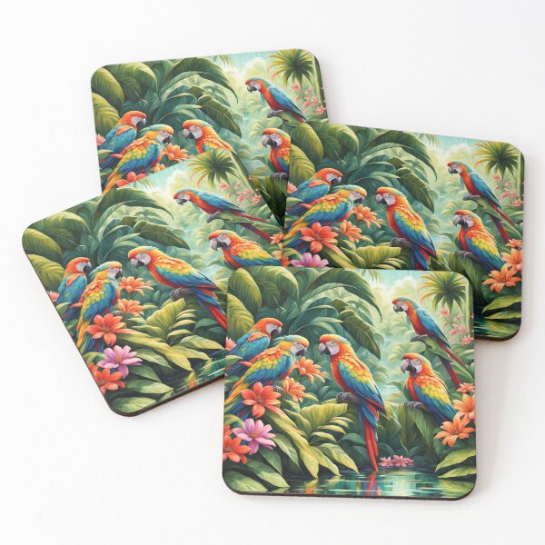 Item preview, Tropical Parrots designed and sold by Kingcls.