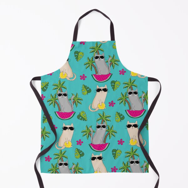 Aperçu de l'œuvre Chats Mignon Été Pastèque Palmier créée et vendue par E&M.