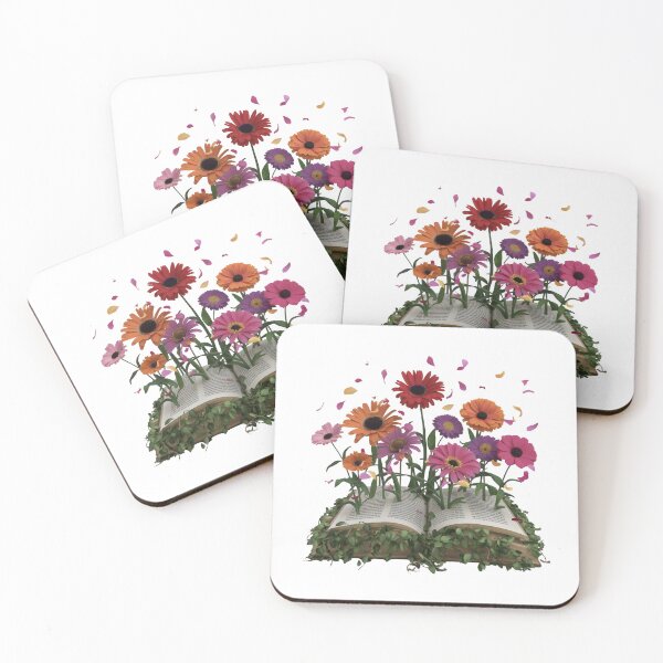 Item preview, flowers growing from book designed and sold by JustCrafted.