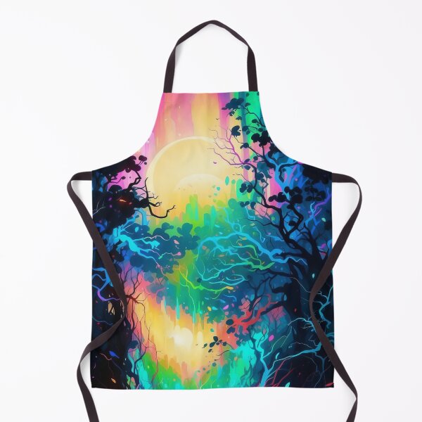 Item preview, Neon Blaze Cosmic Convergence of Fire and Moonlight designed and sold by ArtComixHaven.