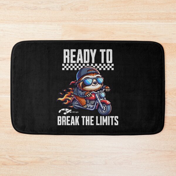 Item preview, Break The Limits Sloth Motorcycle designed and sold by RockBeeDesigns.