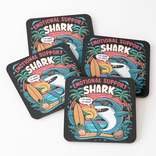 Item preview, Emotional Support Shark funny gift t-shirt designed and sold by urszulakier.