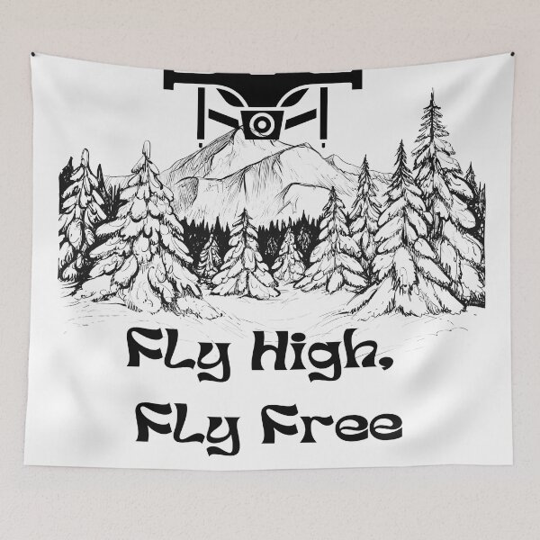 Item preview, Drone flying in the forest designed and sold by Yeyishop.