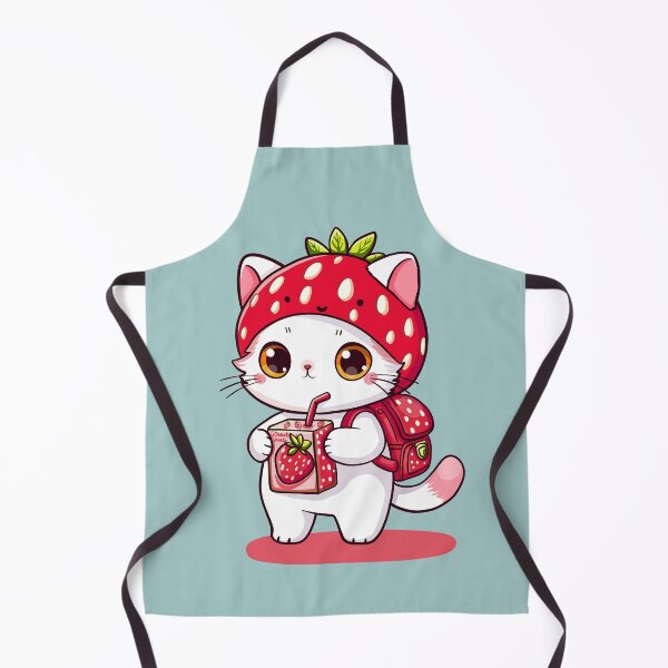 Item preview, Strawberry Juice Kitty designed and sold by KilkennyCat Art.