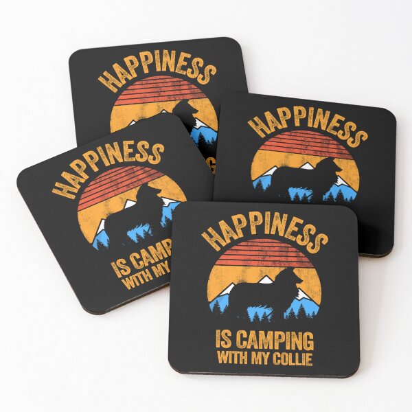 Item preview, Vintage Happiness Is Camping With My Rough Collie designed and sold by Guarddogdrive.