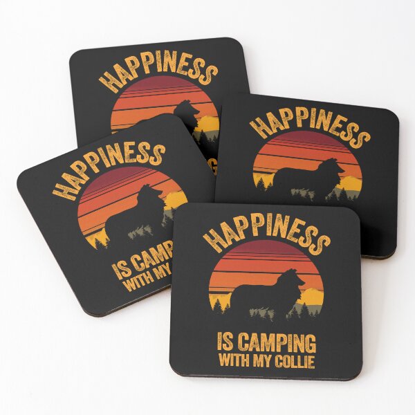 Item preview, Vintage Happiness Is Camping With My Rough Collie designed and sold by Guarddogdrive.