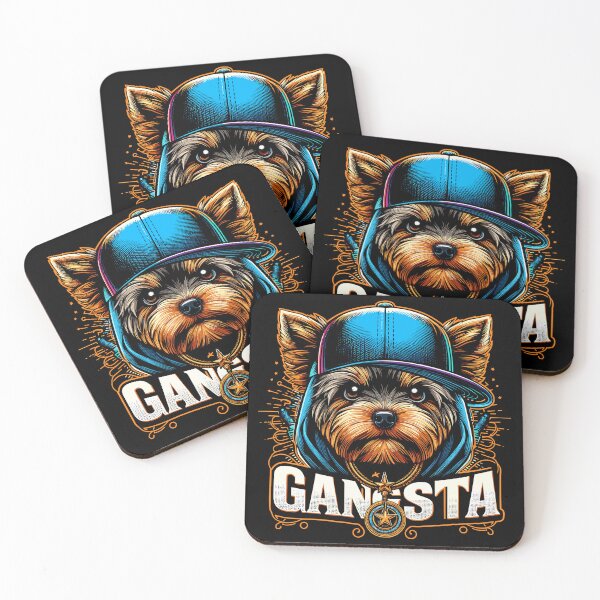 Item preview, Yorkshire Terrier Gangsta Gangster Dog Gift designed and sold by Pineapple-Tree.