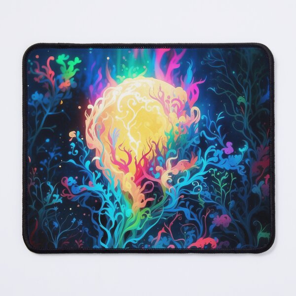 Item preview, Luminescent Bloom Radiant Life Amidst the Dark Ocean Depths designed and sold by ArtComixHaven.