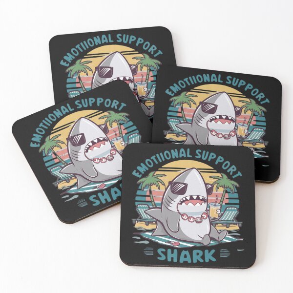 Item preview, Emotional Support Shark funny gift t-shirt designed and sold by urszulakier.