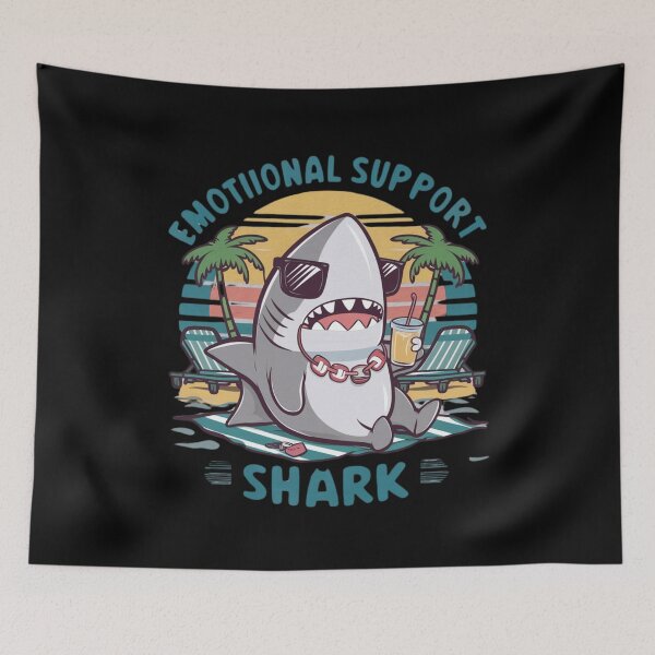 Item preview, Emotional Support Shark funny gift t-shirt  designed and sold by urszulakier.