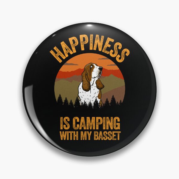 Item preview, Country Happiness Is Camping With My Basset Hound designed and sold by Guarddogdrive.