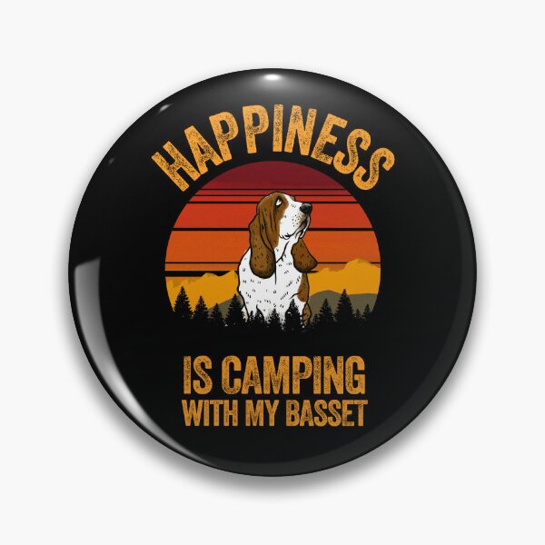 Item preview, Country Happiness Is Camping With My Basset Hound designed and sold by Guarddogdrive.