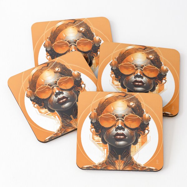 Item preview, Afrofuturistic Art Cyborg African Woman designed and sold by SHADOWNB69.