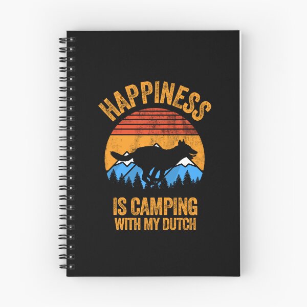 Item preview, Vintage Happiness Is Camping With My Dutch Shepherd designed and sold by Guarddogdrive.