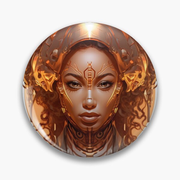 Item preview, Afrofuturistic Art Cyborg African Woman designed and sold by SHADOWNB69.