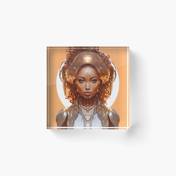 Item preview, Afrofuturistic Art Cyborg African Woman designed and sold by SHADOWNB69.