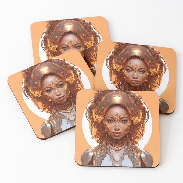 Item preview, Afrofuturistic Art Cyborg African Woman designed and sold by SHADOWNB69.