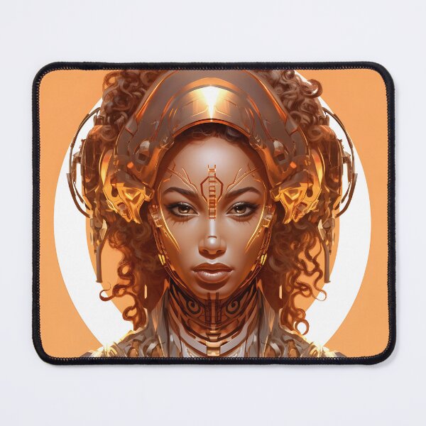 Item preview, Afrofuturistic Art Cyborg African Woman designed and sold by SHADOWNB69.