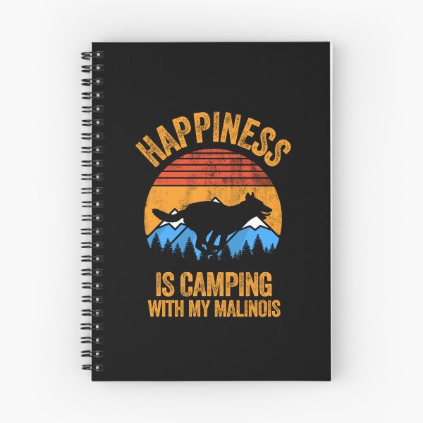 Item preview, Vintage Happiness Is Camping With My Belgian Malinois designed and sold by Guarddogdrive.