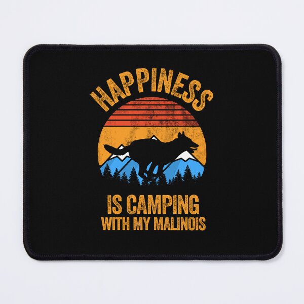 Item preview, Vintage Happiness Is Camping With My Belgian Malinois designed and sold by Guarddogdrive.