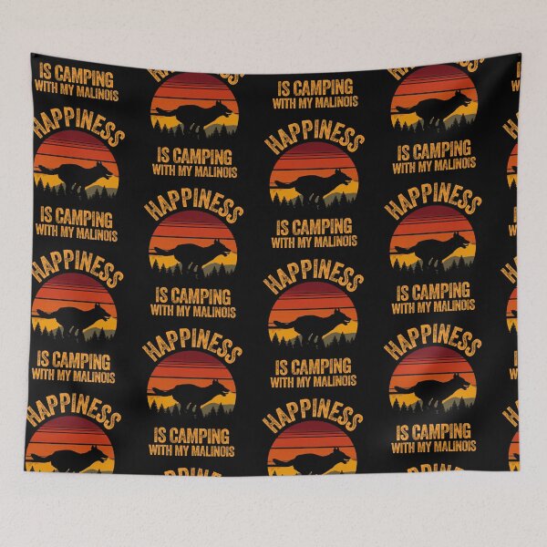 Item preview, Country Happiness Is Camping With My Belgian Malinois designed and sold by Guarddogdrive.