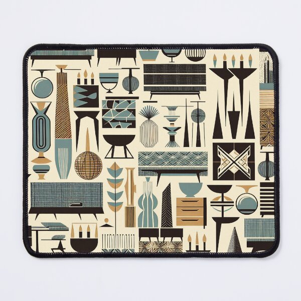 Item preview, Mid Century Modern Furniture and Accessories Pattern designed and sold by Designs by Kool Kat.