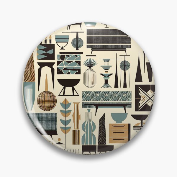 Item preview, Mid Century Modern Furniture and Accessories Pattern designed and sold by Designs by Kool Kat.