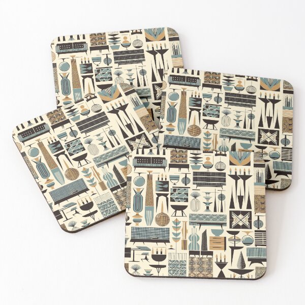 Item preview, Mid Century Modern Furniture and Accessories Pattern designed and sold by Designs by Kool Kat.