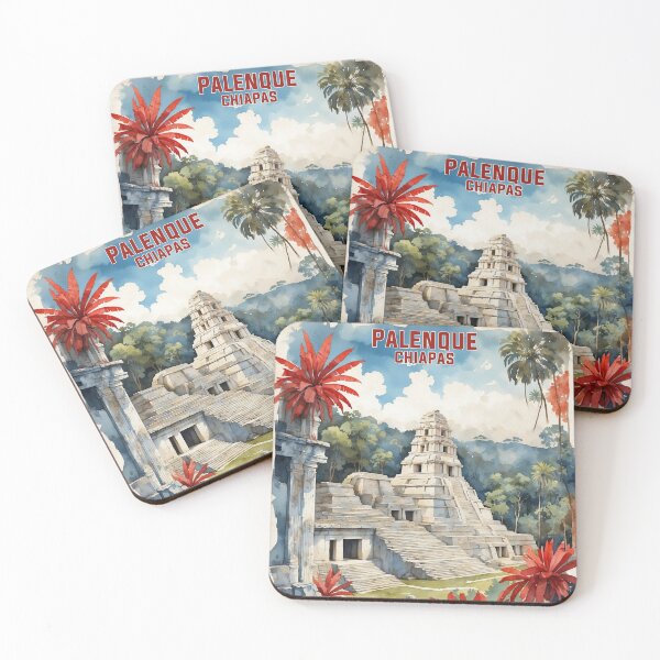 Item preview, Palenque Chiapas Mexico Vintage Travel Tourism designed and sold by TravelersGems.