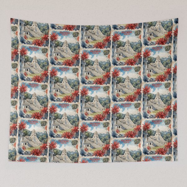 Item preview, Palenque Chiapas Mexico Vintage Travel Tourism designed and sold by TravelersGems.