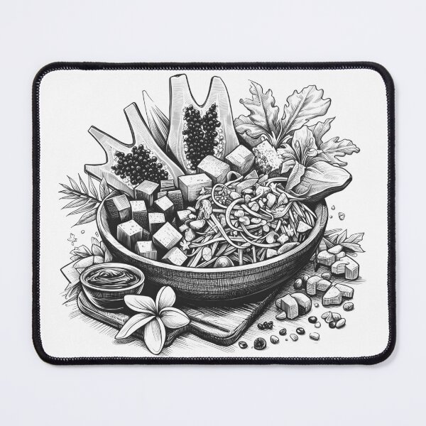 Item preview, Thai food line drawing art designed and sold by fatimah-SL.
