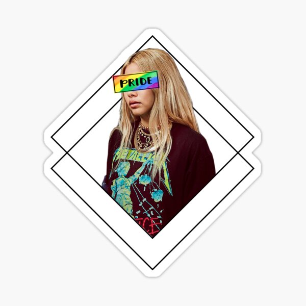 Rainbow Hair Stickers Redbubble - soho blonde curly hair roblox