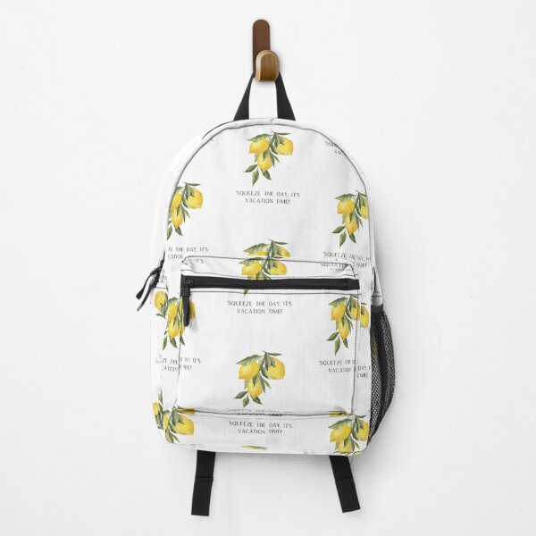 Item preview, Lemon With Inscription Squeeze The Day It's Vacation Time designed and sold by M R Design.
