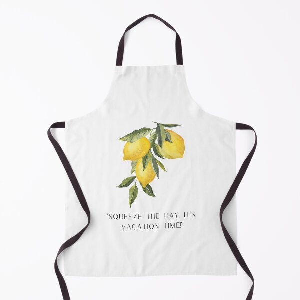 Item preview, Lemon With Inscription Squeeze The Day It's Vacation Time designed and sold by M R Design.