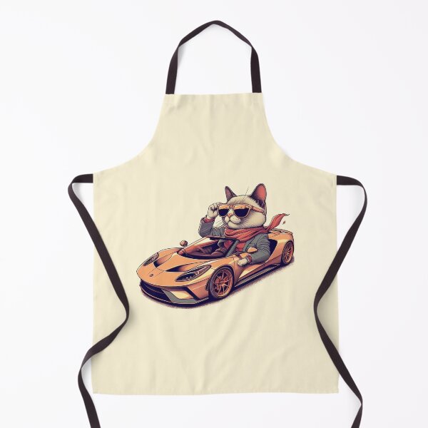 Item preview, Cool cat in sports car designed and sold by Vkinsify.