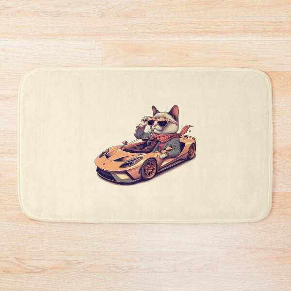 Item preview, Cool cat in sports car designed and sold by Vkinsify.