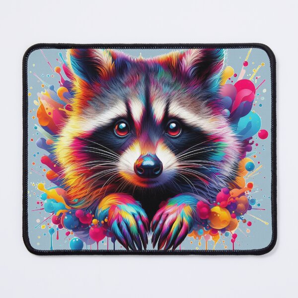 Item preview, Little cuddly raccoon looks so interested designed and sold by Berlini.