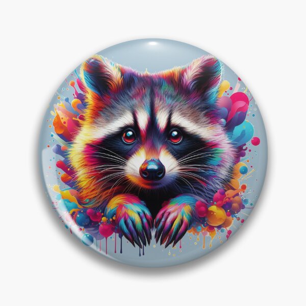 Item preview, Little cuddly raccoon looks so interested designed and sold by Berlini.