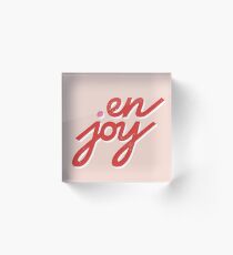 en • joy Acrylic Block