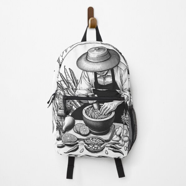 Item preview, Thai food line drawing art (1) designed and sold by fatimah-SL.