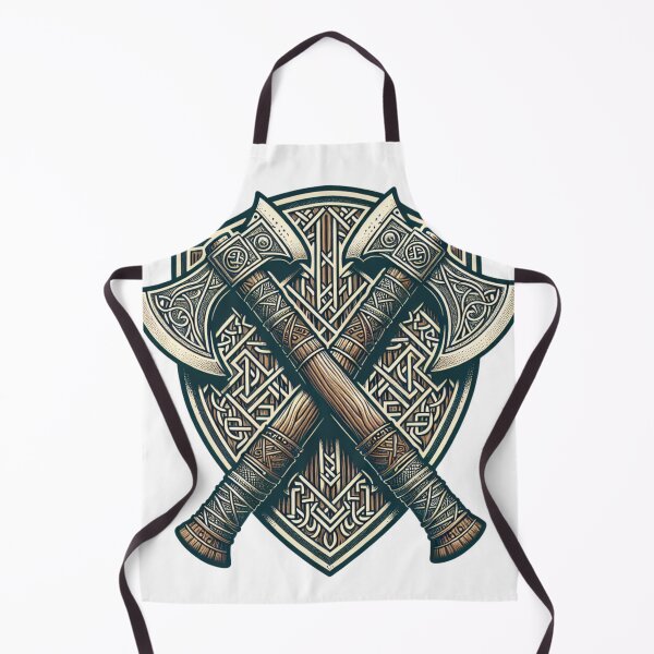 Item preview, Crossed Viking Axes designed and sold by Belarte.shop.