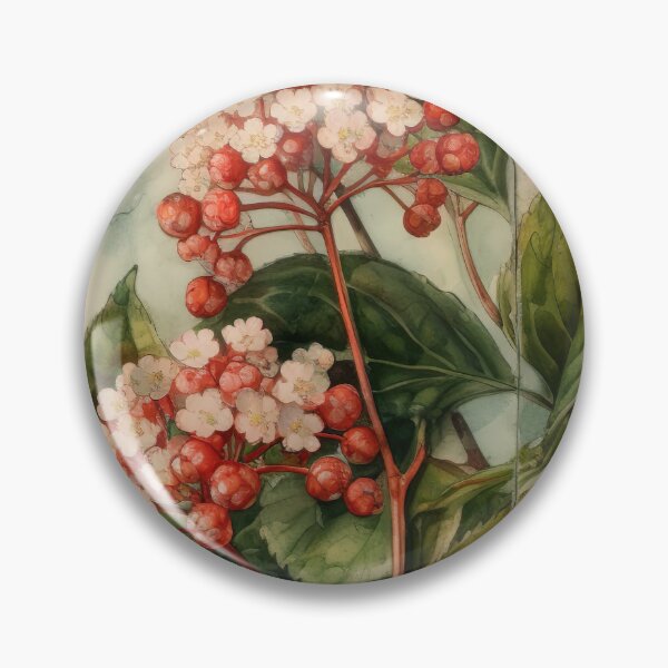 Item preview, pink buds of viburnum serrated  designed and sold by elegantpaterns.