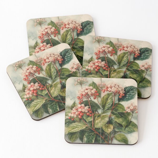 Item preview, pink buds of viburnum serrated  designed and sold by elegantpaterns.