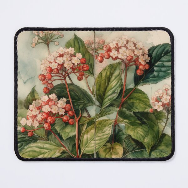 Item preview, pink buds of viburnum serrated  designed and sold by elegantpaterns.