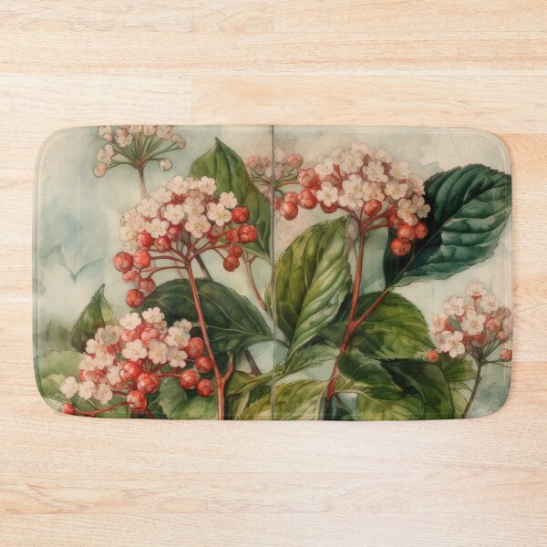 Item preview, pink buds of viburnum serrated  designed and sold by elegantpaterns.