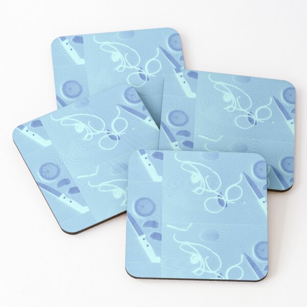 Item preview, Blue abstract gastronomy photography designed and sold by Carré Comme Orange.