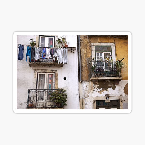 Wash 'n dry in Lisbon Sticker