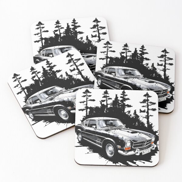 Item preview, Old car against the backdrop of a forest designed and sold by KAMIstyles.