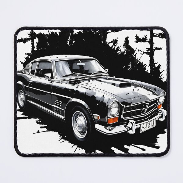 Item preview, Old car against the backdrop of a forest designed and sold by KAMIstyles.